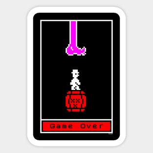 Jet Set Willy Game Over - ZX Spectrum 8-Bit Legend Sticker